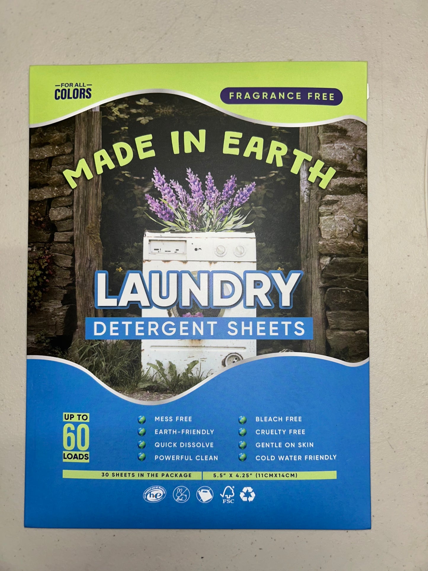 Laundry Eco Detergent Sheets -Unscented